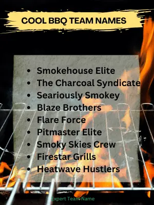 Cool BBQ Team Names