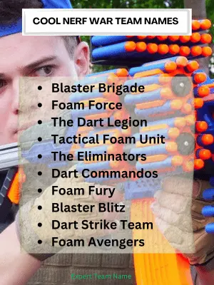 Cool Nerf War Team Names