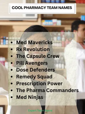 Cool Pharmacy Team Names