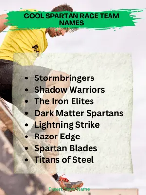 Cool Spartan Race Team Names