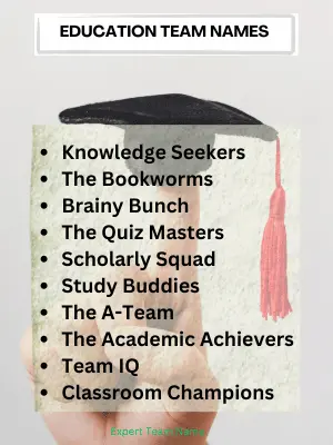 Education Team Names