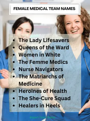 Female Medical Team Names