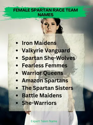 Female Spartan Race Team Names