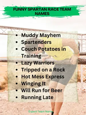 Funny Spartan Race Team Names