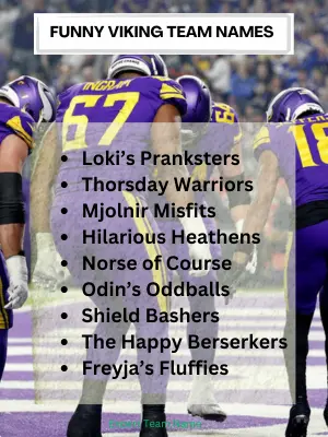 Funny Viking Team Names