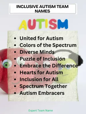 Inclusive Autism Team Names