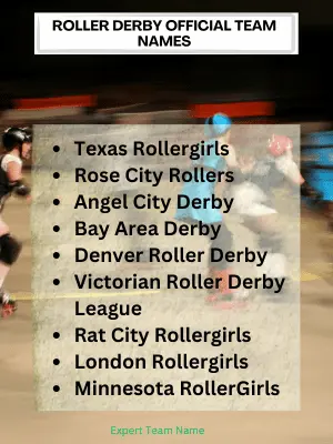 Roller Derby Official Team Names