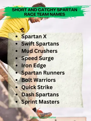 Short and Catchy Spartan Race Team Names