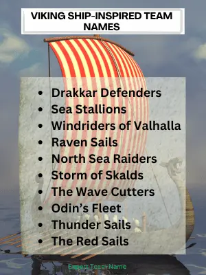 Viking Ship-Inspired Team Names