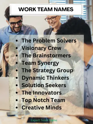 Work Team Names