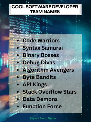 Cool Software Developer Team Names