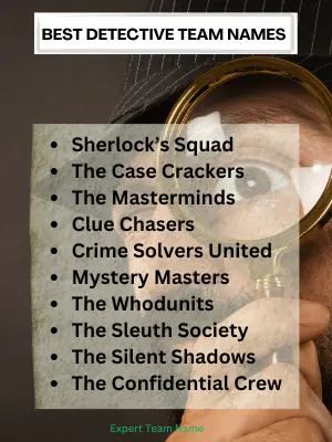 Best Detective Team Names