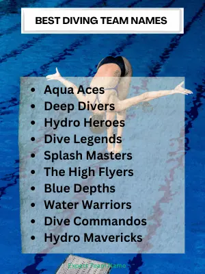 Best Diving Team Names