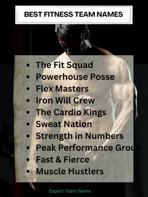 Best Fitness Team Names