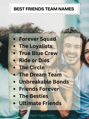 Best Friends Team Names