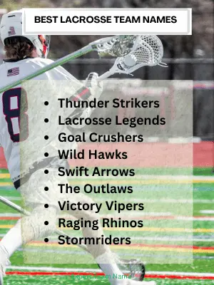 Best Lacrosse Team Names