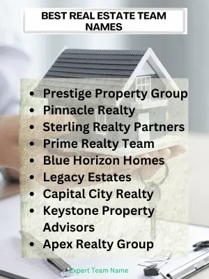 Best Real Estate Team Names