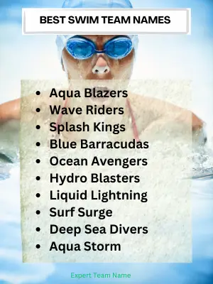 Best Swim Team Names