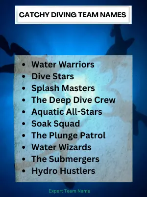 Catchy Diving Team Names