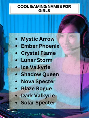 Cool Gaming Names for Girls