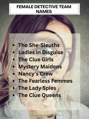 Female Detective Team Names