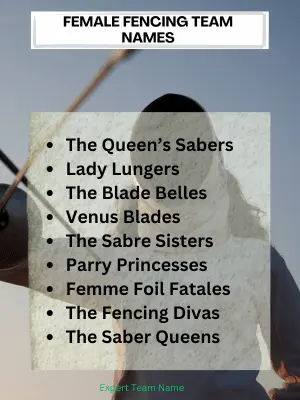 Female Fencing Team Names