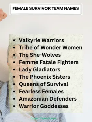 Female Survivor Team Names