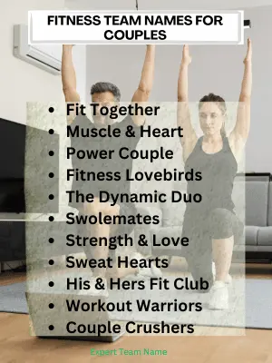 Fitness Team Names for Couples