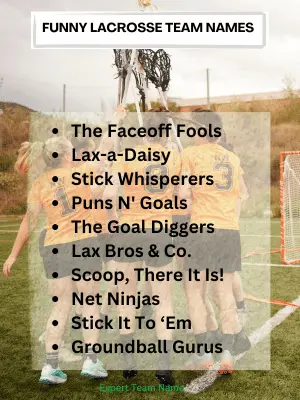 Funny Lacrosse Team Names