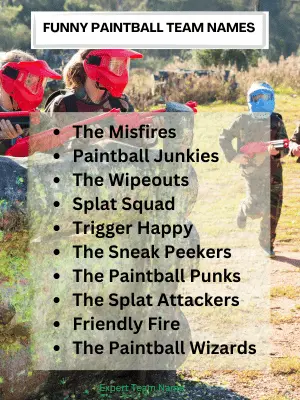 Funny Paintball Team Names