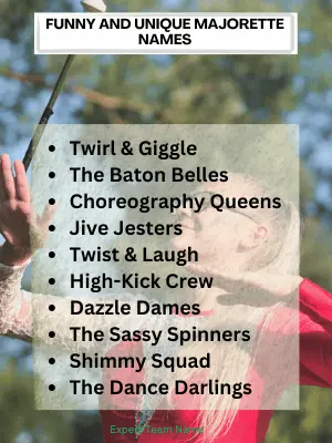 Funny and Unique Majorette Names