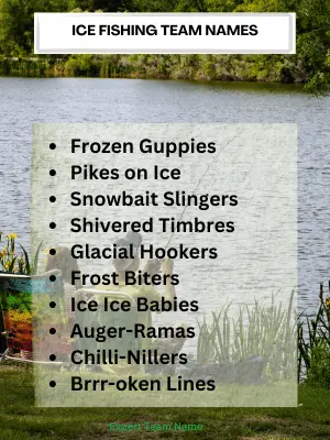 Ice Fishing Team Names