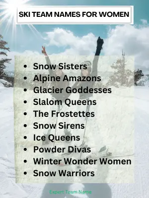 Ski Team Names for Women