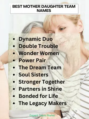 Best Mother Daughter Team Names