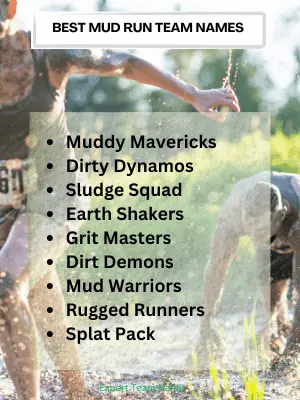 Best Mud Run Team Names