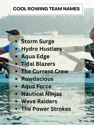 Cool Rowing Team Names