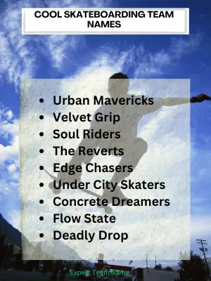 Cool Skateboarding Team Names