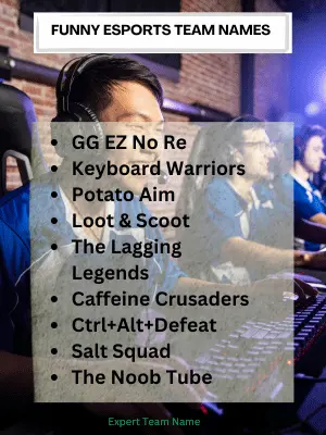 Funny Esports Team Names